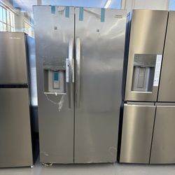 Frigidaire Gallery 36 in. 22.3 cu. ft. Counter Depth Side-by-Side Refrigerator in Smudge-Proof Stainless Steel, ENERGY STAR