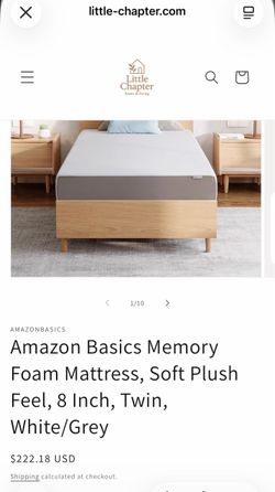 AmazonBasics Memory Foam Mattress Twin 8 Inch