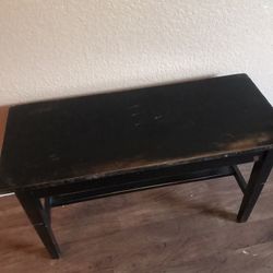 Mesita Con Baúl  Madera