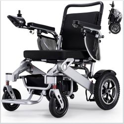Electric Wheelchair,25 Miles Longer Range, Foldable Power Wheelchair for Adults Seniors,500W Dual Motors,Compact Motorized Wheelchair All Terrain,Inte