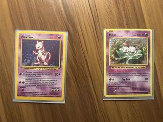 First edition mew and mewtwo
