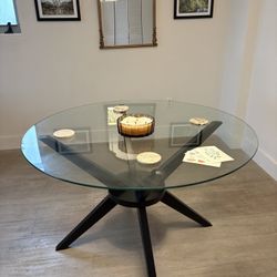 Round Glass Dining Table