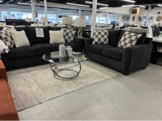 Charcoal Sofa & Loveseat Set
