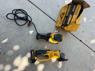 dewalt 20v  grinder and dewalt sander asking $160   for both no battery included
