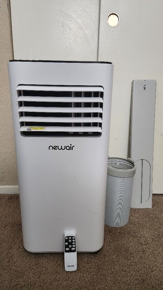 Newair 8,000 BTU Portable Air Conditioner (5,000 BTU DOE), Compact AC Design with Easy Setup Window Venting Kit, Self-Evaporative System, Quiet Operat