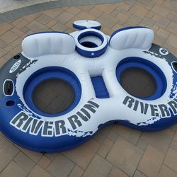 River Rafting Double Tube w/ Cooler