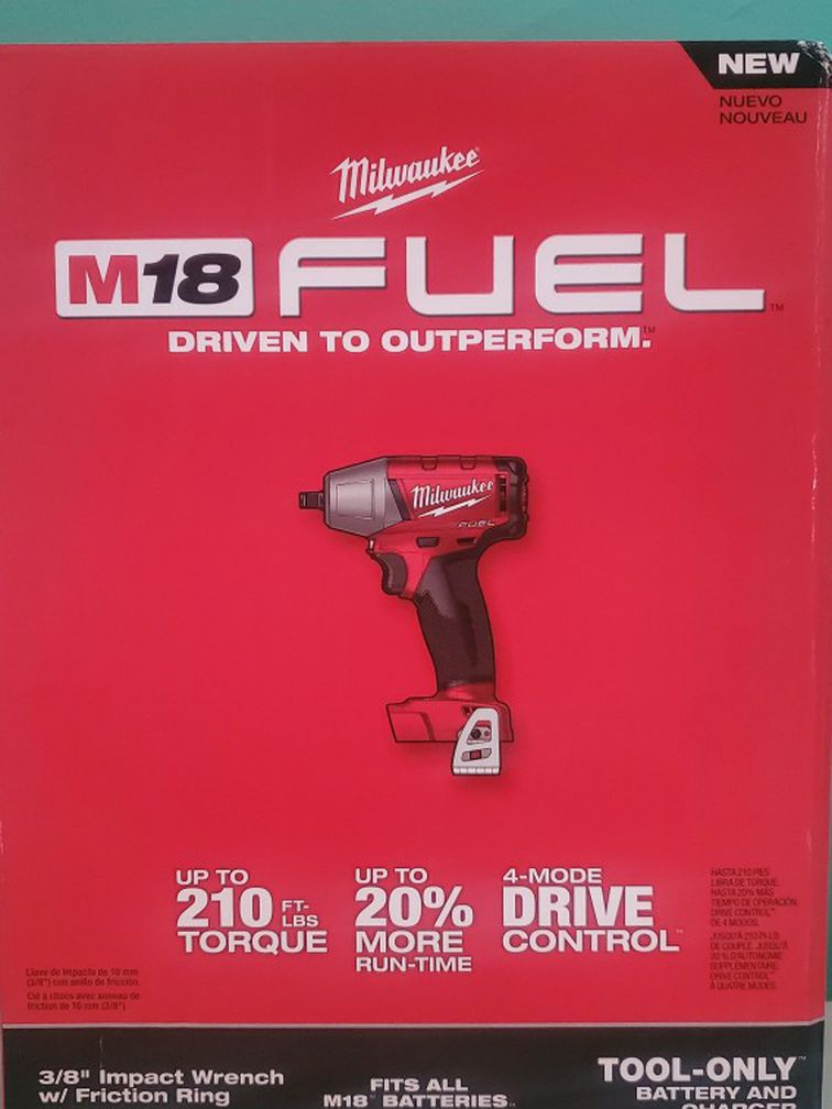 M18 FUEL 18-Volt Lithium-Ion Brushless Cordless 3/8 in. Compact Impact Wrench with Friction Ring (Tool-Only)