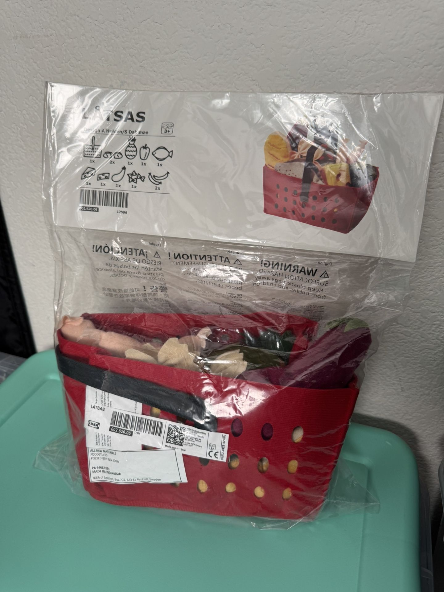 Toy Food Basket