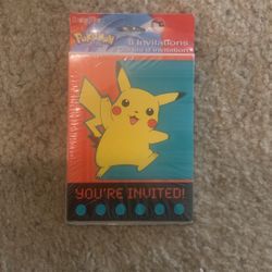 Nintendo Vintage Pokemon Invitations Cards