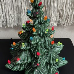 Ceramic Christmas Tree with Light and Plastic Bulbs just $45
