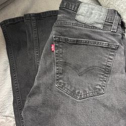  Men’s Levi’s 505 Black Jeans 32 X 30