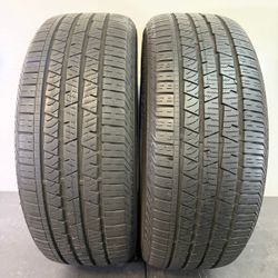 235 55 19  Continental  CrossContact LX Sport  2 Used Tires 80% Life 