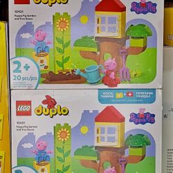 LEGO DUPLO Peppa Pig Garden and Tree House Toddler Toy, Building Block Learning Set