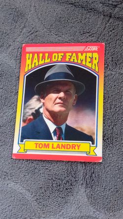 Tom Landry (1990 Score) Football Card