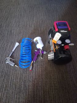 Air compressor with attachments