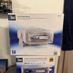 Dual AMB600W Silver AM/FM Radio Receiver CD Player Weather Band