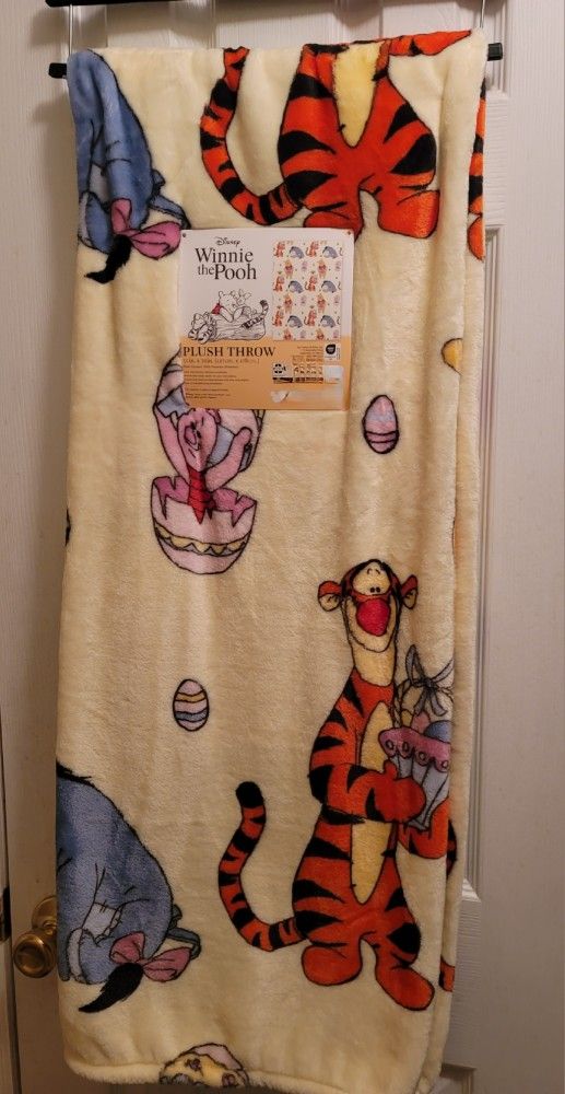 Winnie The Pooh Easter Throw Blanket 50 X 70 Brand New With Tags