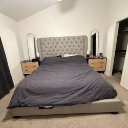 King bed frame With mattress 