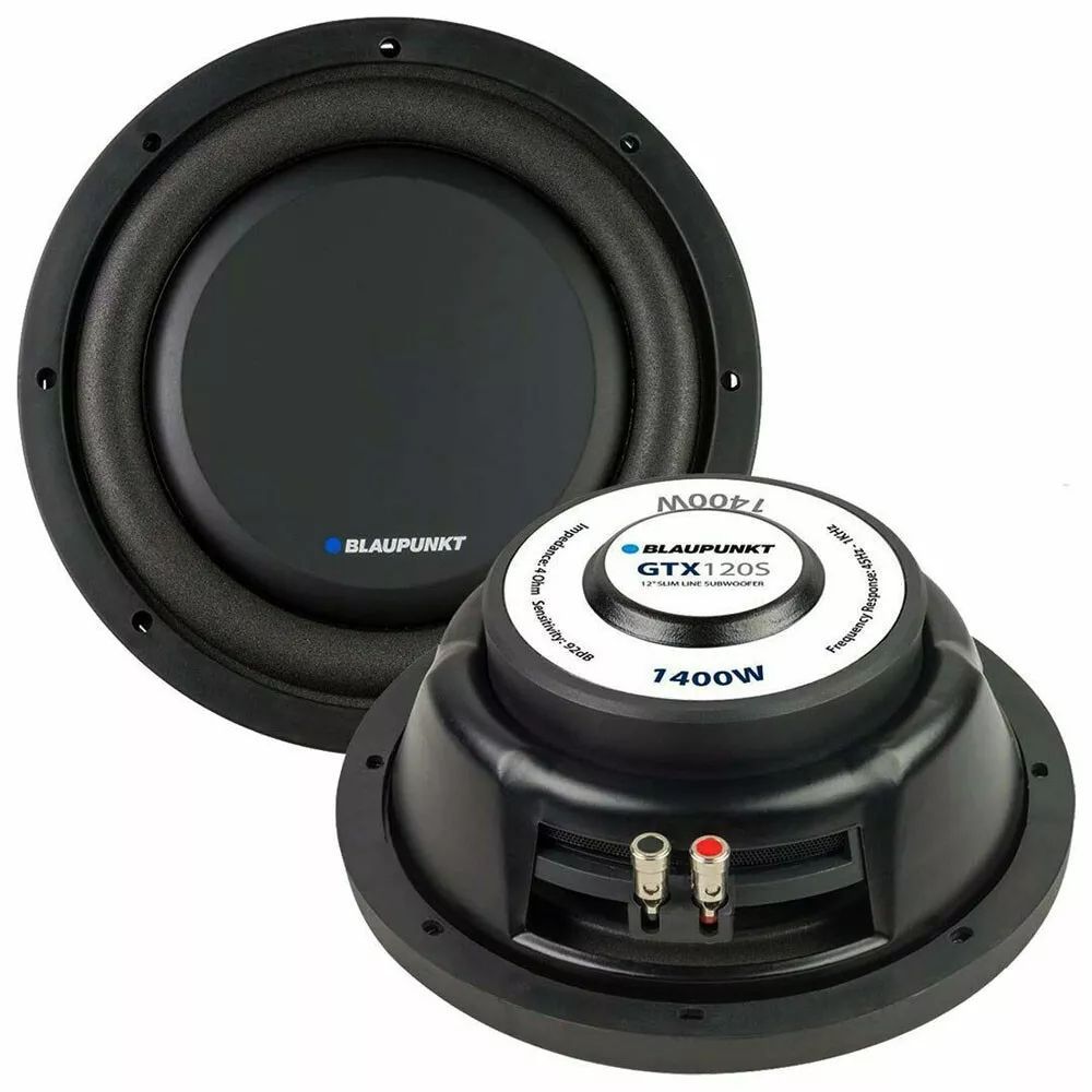  Have one to sell? Sell now Blaupunkt GTX120S 12" Slim Line Single 4 ohm 1400W Car Audio Subwoofer (each one)