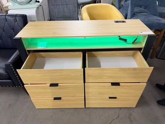 Dresser with light