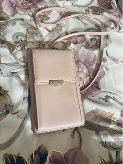 Crossbody pink leather with defect
