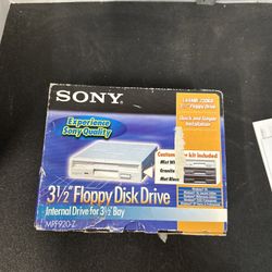 Floppy Drive Sony 1.44MB Computer Internal Silver #G1