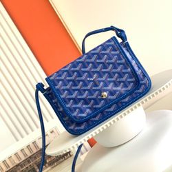 GOYARD PLUMET POCKET WALLET BLUE BRAND NEW WITH BOX