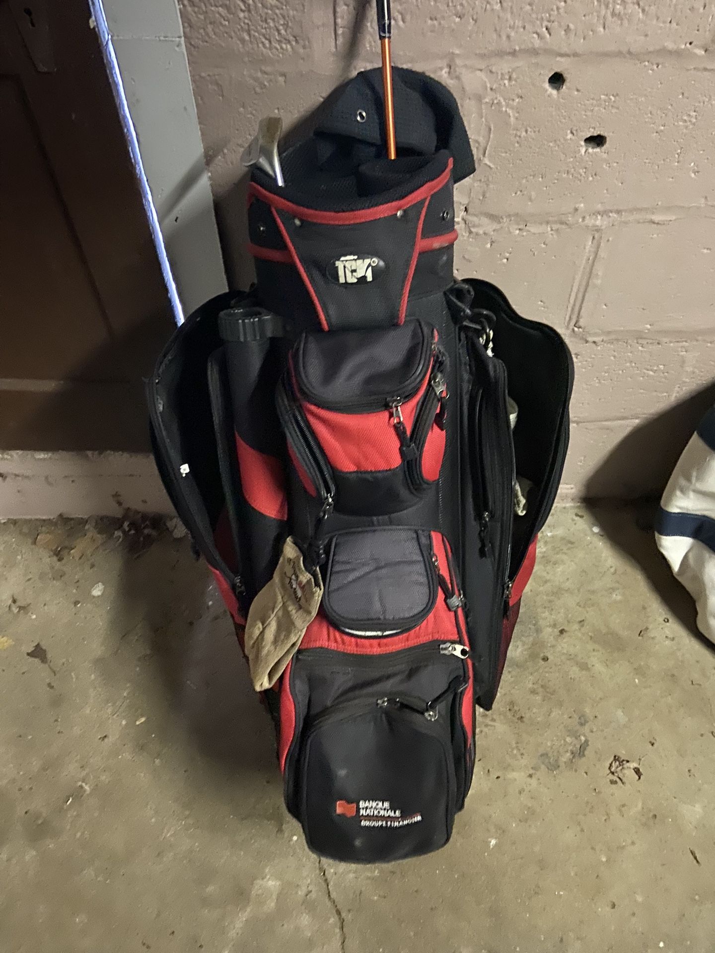 Golf Bag Red And Black