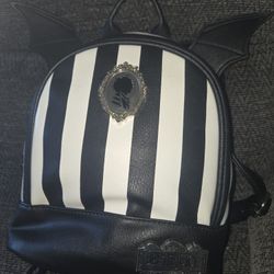 Beetlejuice Mini Backpack With Bat Wings