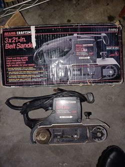 Craftsmen, 3"× 21" belt sander. $25