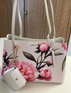 Anne Klein Fliral Tote Bag