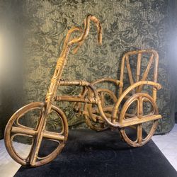 Bamboo Bicycle Planter, Plant Pot Holder