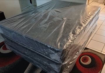 $120 Queen box-spring brand new free delivery same-day