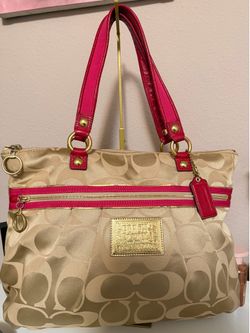 Coach poppy tote