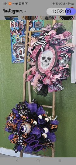 Door Wreath Halloween Decorations