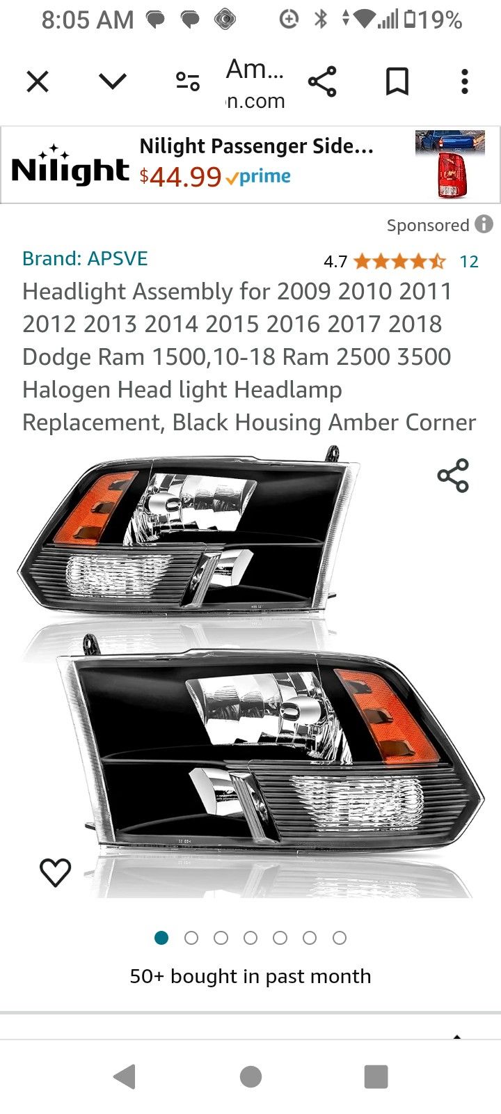 Ram Headlights 1500