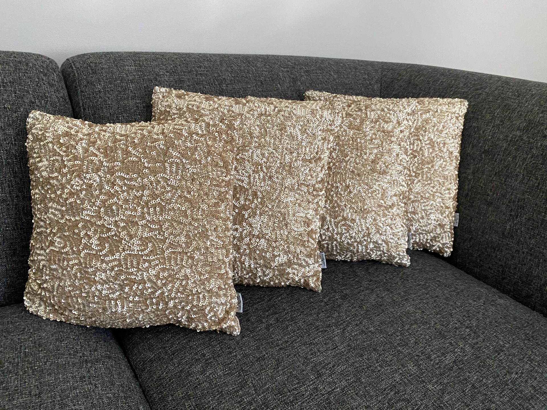 Decorative sequin pillows