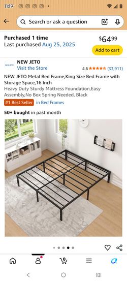 King Size Metal Bed Frame
