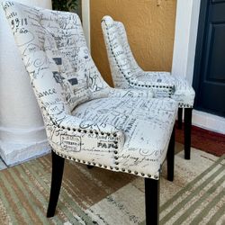 Beautiful Pair of French Country Dining Chairs