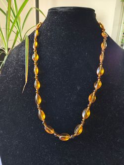 Amber Beaded Necklace
