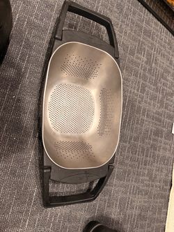 Over-the-Sink Stainless Steel Colander