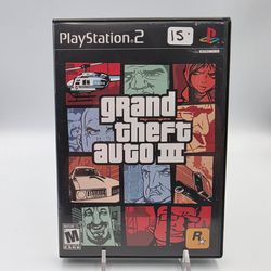 Grand Theft Auto III GTA 3 PlayStation 2 PS2 CIB Complete Map & Manual Tested