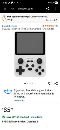 Retro game  console en perfectas conditiones trabajando bien con su cable