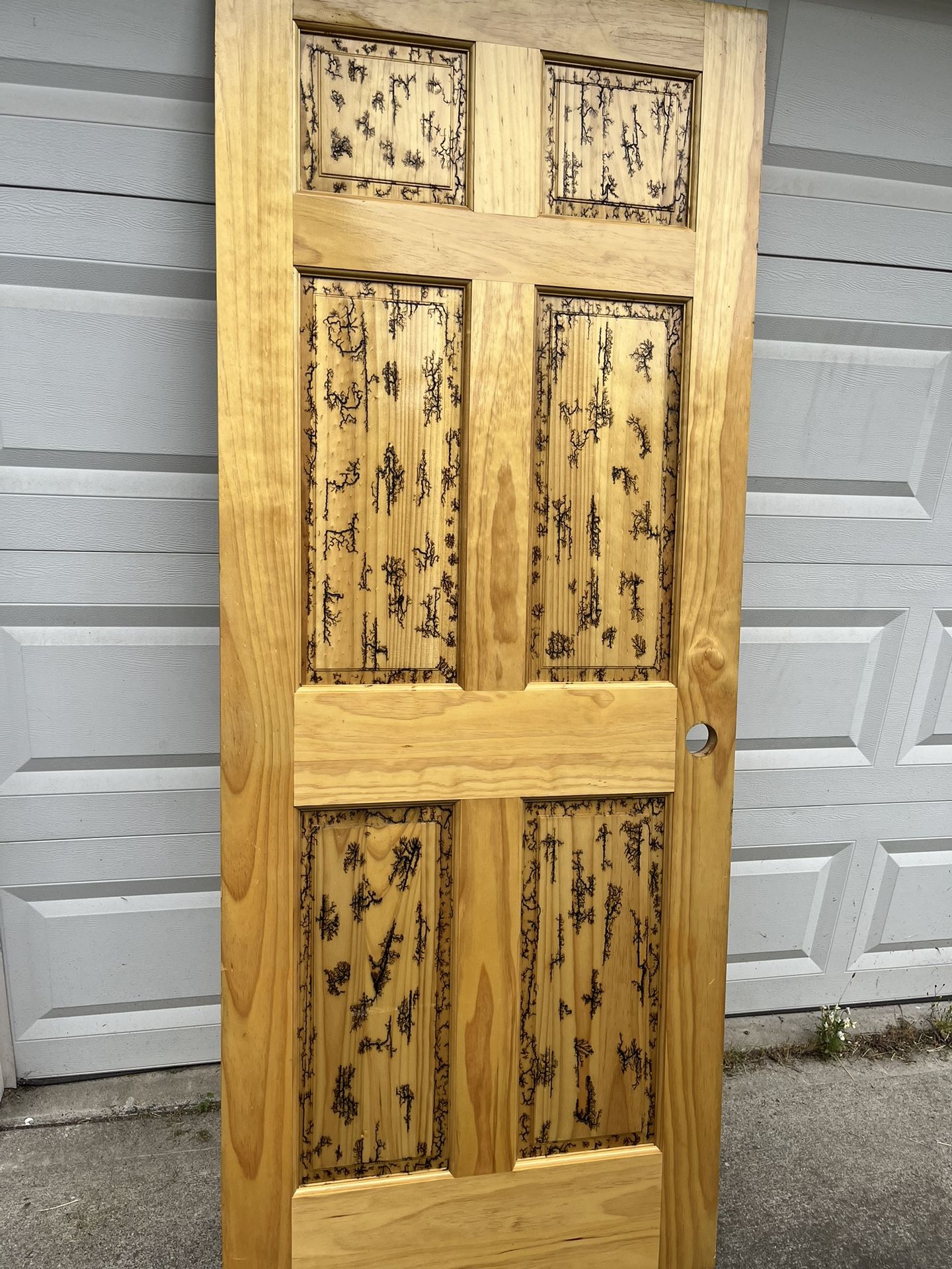 Electrocuted Pine Door
