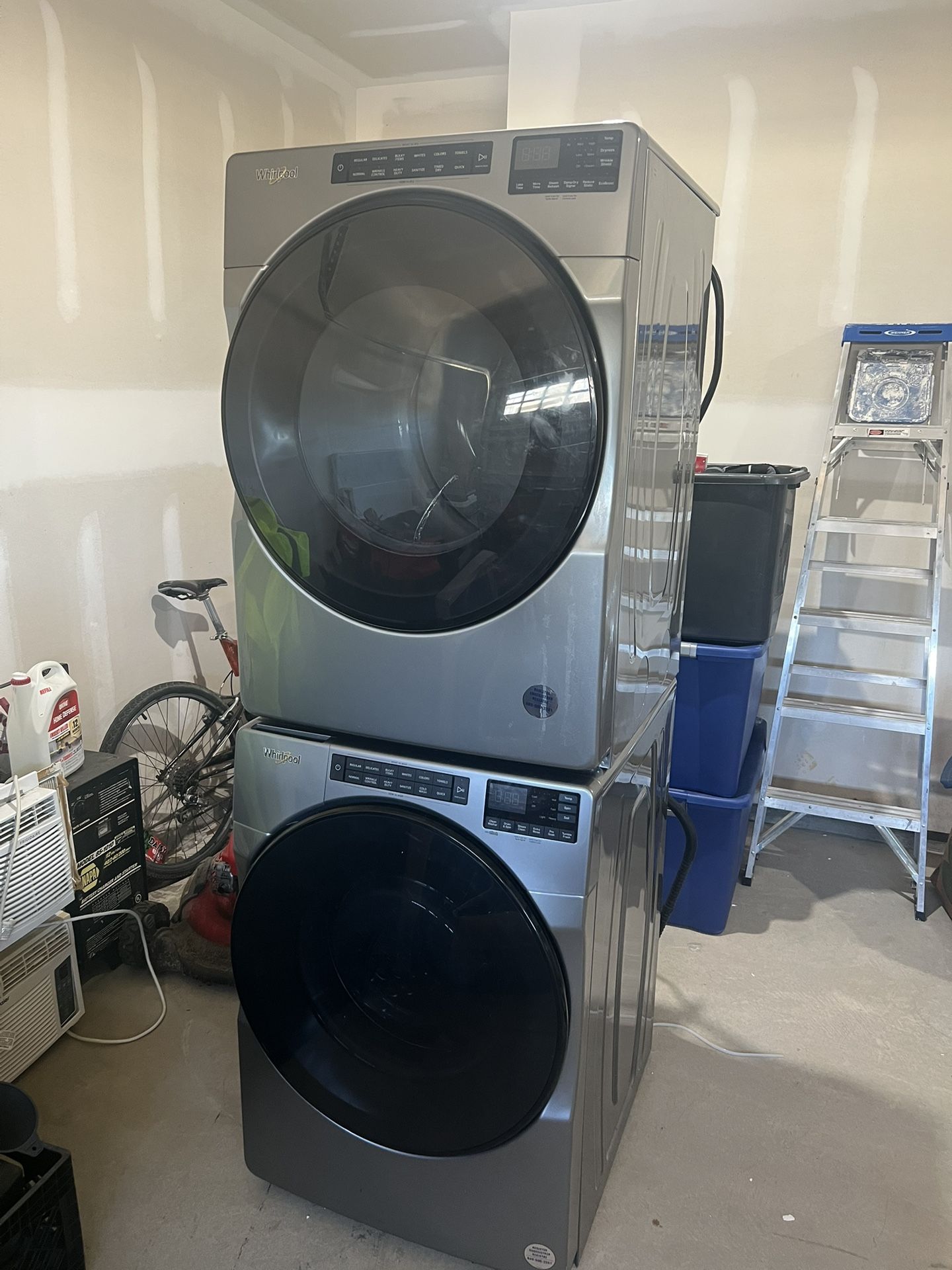 Whirlpool Steam Assist  Stackable Front Loaded Washer And Dryer