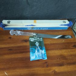 Vintage Waterford Crystal Glass Cake Knife 