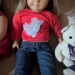American Girl 18" Blonde Hair, Brown Eyes, Discontinued! 