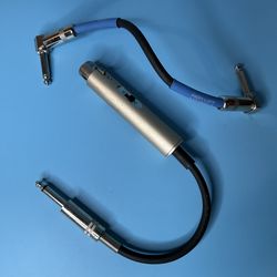 Vintage Low to High Impedance Matching Line Transformer w/ L-Shape Patch Cable