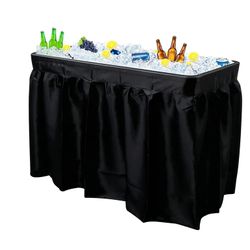 Ice Cooler Folding Table With Matching Skirt