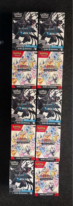 Pokemon Black Bolt and Prismatic Booster Bundles